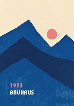 Bauhaus Berge Minimalistisches Design 1923 von Niklas Maximilian
