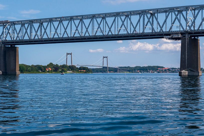 2 bruggen in Middelfart (Denemarken) van Merijn Loch