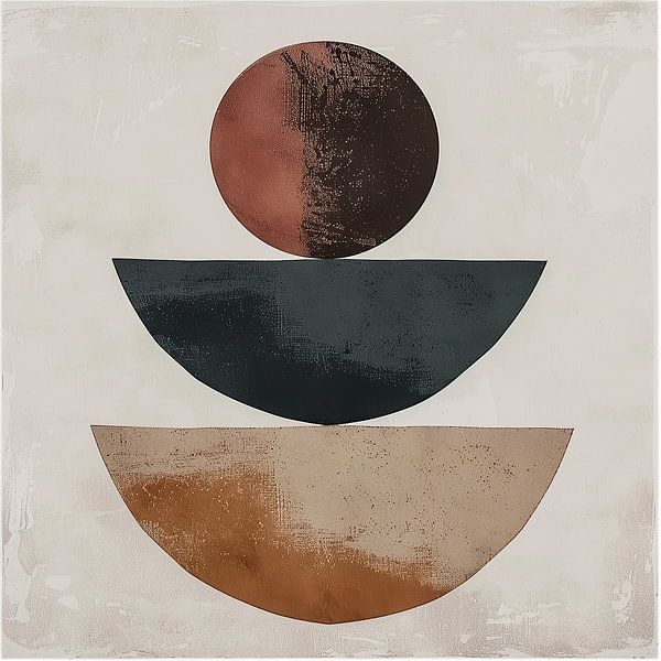 Japandi Abstract van Kunst Kriebels