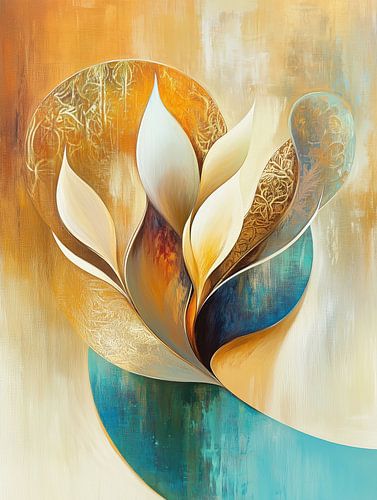 Modern abstracte bloem