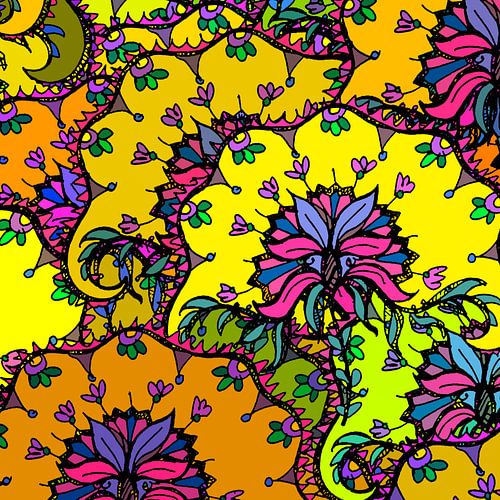 GRAFISCHE PRINT FLORA 1