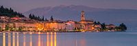 Panorama of an evening in Salo, Lake Garda, Italy