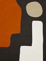 Organische abstracte kunst - aardse tinten