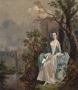 Portret van een vrouw, Thomas Gainsborough van Meesterlijcke Meesters thumbnail
