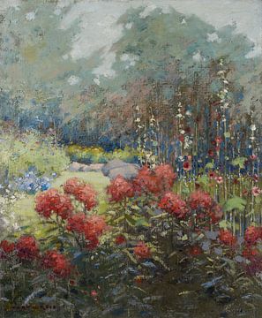 Mary Hiester Reid~Een tuin in september