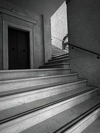 Stairwell in black and white by NTRL-S
