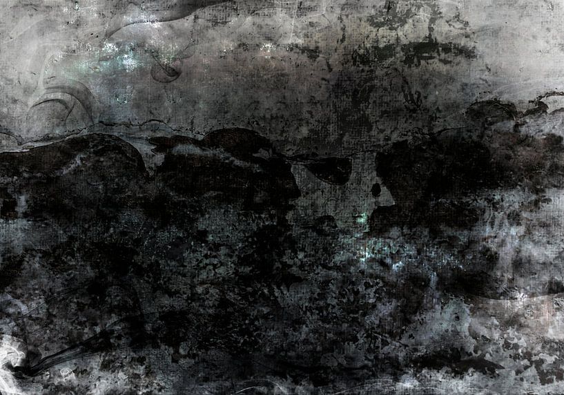 Scandinavian Night Abstract by Mad Dog Art