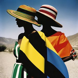 Bunt und überraschend "Bunte Mode".