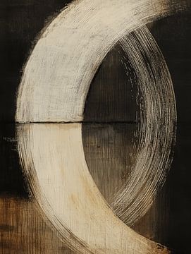 Abstract Wabi-Sabi van Japandi Art Studio