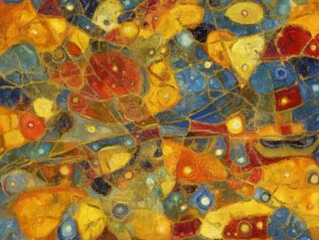 Stadskaart Londen | Wereldsteden | Goud-Blauw van Map Art Studio