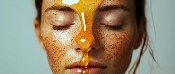 Honey mask for radiant skin by Poster Art Shop