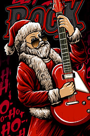 Rockin' Santa by John Dan