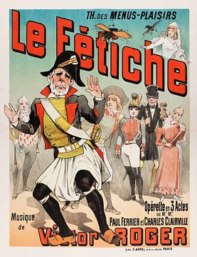 Alfred Choubrac - Th. Des Menus-Plaisirs Le Fétiche (1880-1900) van Peter Balan