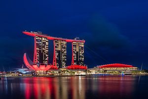 Marina Bay Sands Red in Blue