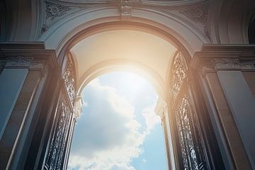 Light-flooded entrance to new paths by Poster Art Shop