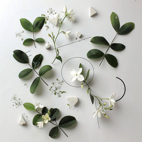 Jasmine - Delicate floral artwork by Poster Art Shop