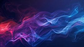 Colourful smoke on a dark background by de-nue-pic