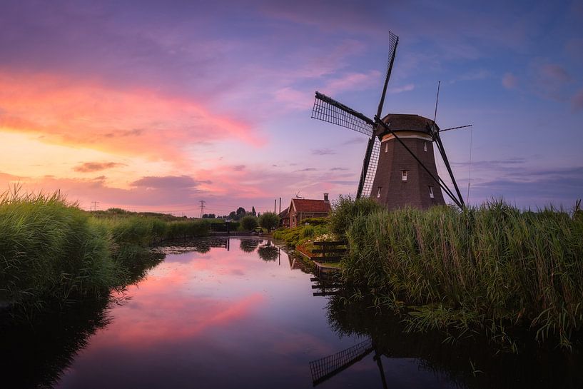 Sunset at the Mill by Niels Dam