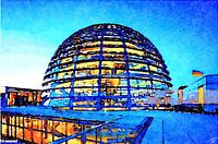 Glass dome over the Reichstag