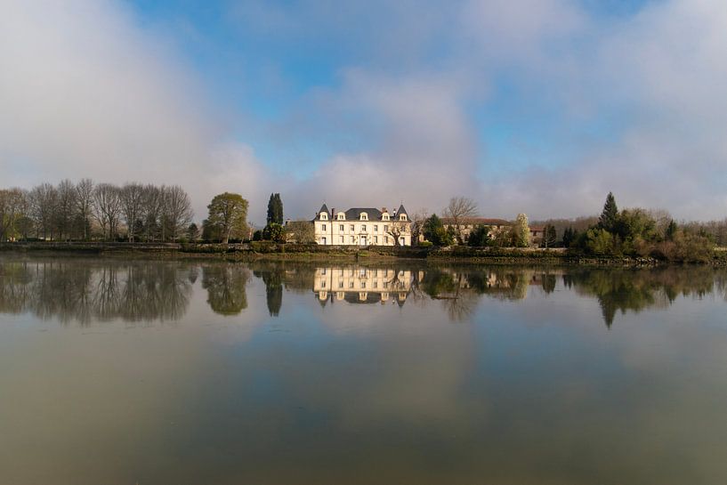 Beautiful Chateau on the river Adour by Ramon Van Gelder