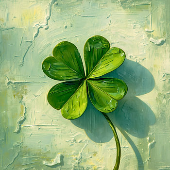 A subtle good-luck charm – a delicate cloverleaf wall hanging in Sage Green