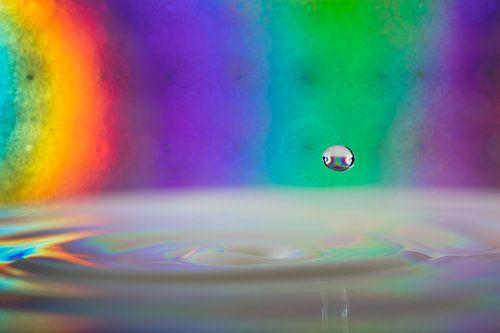 gevangen kleuren barsten uit