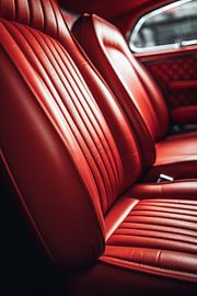 Rote Rücksitzbank von drdigitaldesign