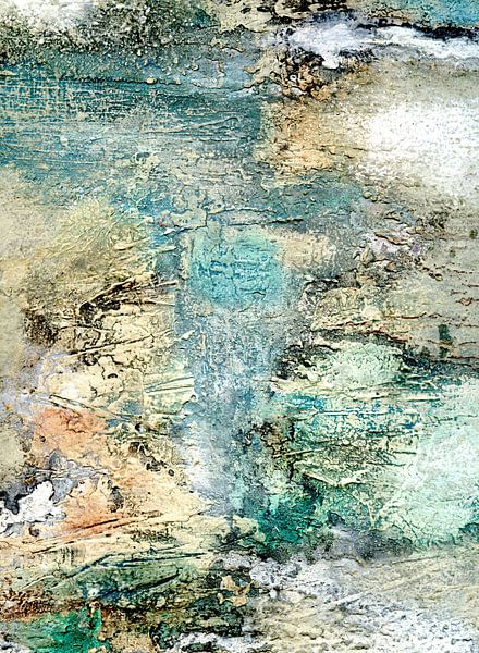 abstrakte Landschaft Türkis Natur von Claudia Gründler