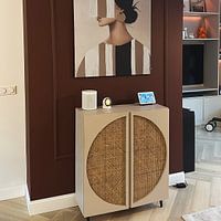 Kundenfoto: Farbpalette beige - Frauenporträt 2 von Studio Palette, als ArtFrame