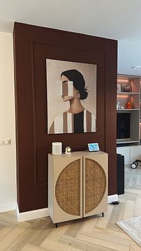 Klantfoto: Colour Palette beige - vrouwelijk portret 2 van Studio Palette