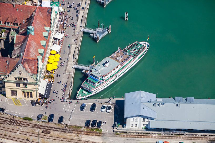 Port of Lindau on Lake Constance by Jan Schuler