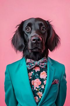 Flat-Coated Retriever by Poster Art Shop