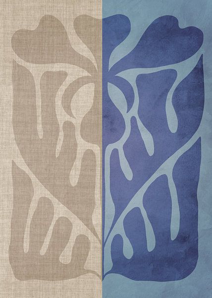 BLUE WATERCOLOR LINEN von TW living