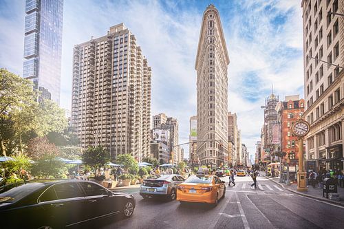 Flatiron Building à New York en pleine lumière