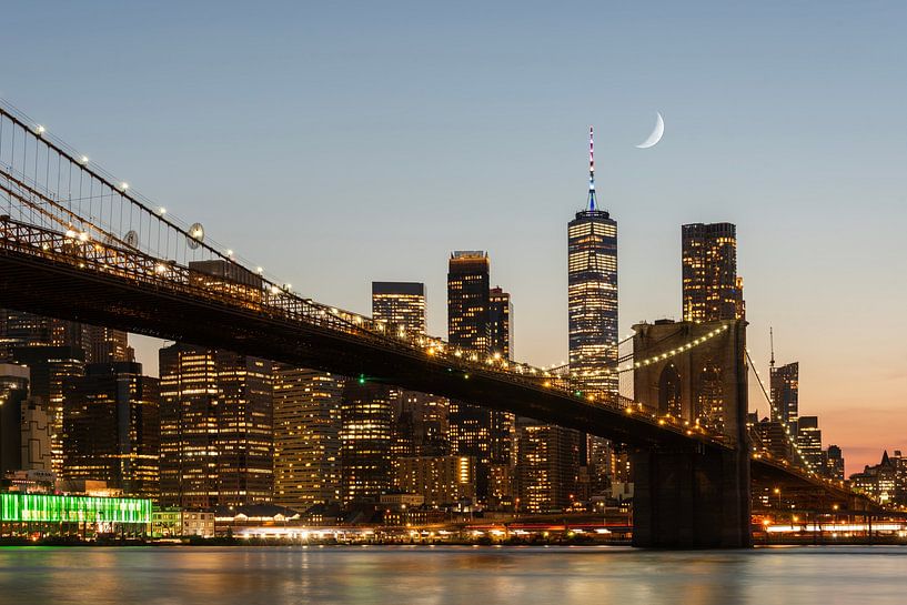 New York bij nacht van Manjik Pictures