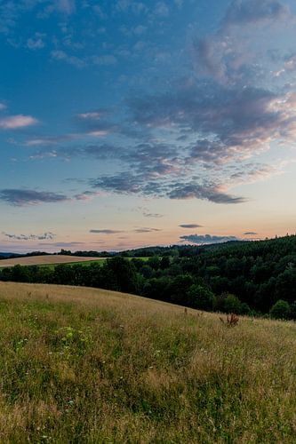Prachtige avondsfeer over het vakwerkstadje Schmalkalden