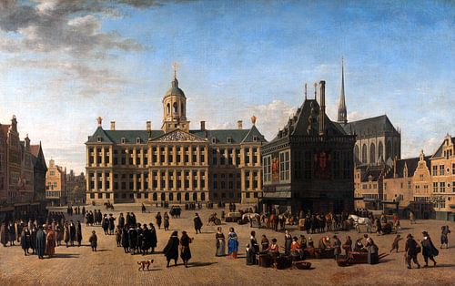 Gerrit Adriaensz Berckheyde. De Dam in Amsterdam