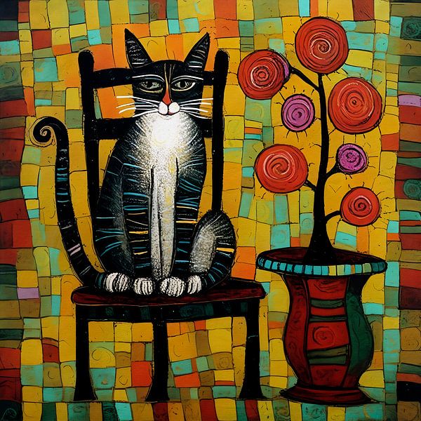 A Feline's Retreat by Jan Keteleer (JanKé): A Journey Beyond the Canvas