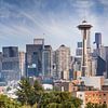 Urbanes Panorama von Seattle von Melanie Viola