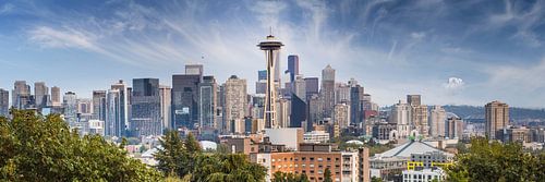 Urbanes Panorama von Seattle von Melanie Viola