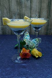 Ananas-Joghurt-Dessert im Glas