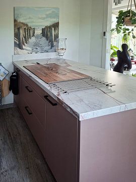 Klantfoto: Het pad naar de zee van Mel Digital Art