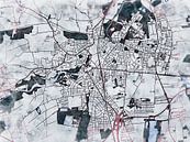 Kaart van Dachau in de stijl 'White Winter' van Maporia thumbnail