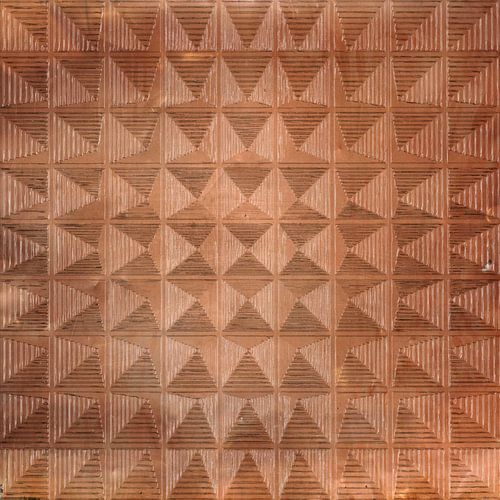 Copper Abstract inspired by Piet Mondrian by Mad Dog Art