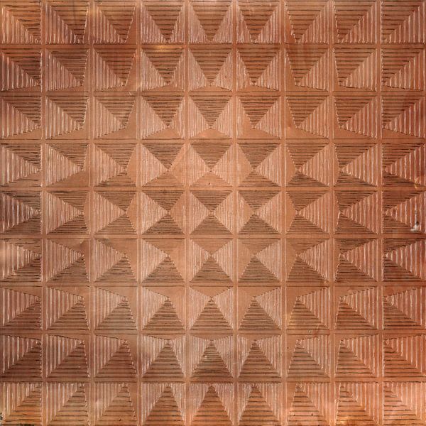 Copper Abstract inspired by Piet Mondrian by Mad Dog Art