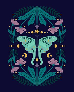 Mystical Series – Luna Moth by Angela Minca