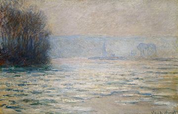 Claude Monet,Overstromingen op de Seine bij Bennecourt