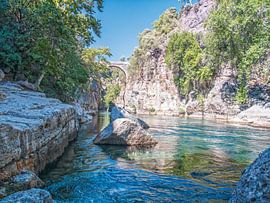 Koprulu Canyon Bridge With Flowing River by Nature Life Ambience
