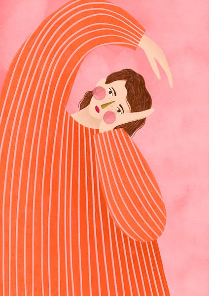 De vrouw met de oranje jurk van Bea Müller