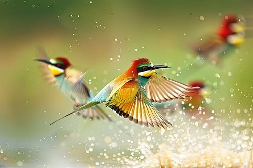 bijeteneters vliegen